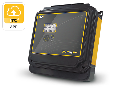 Irrigation and fertigation controller. Supports up to 18 products simultaneously. Real-time monitoring via app or web.